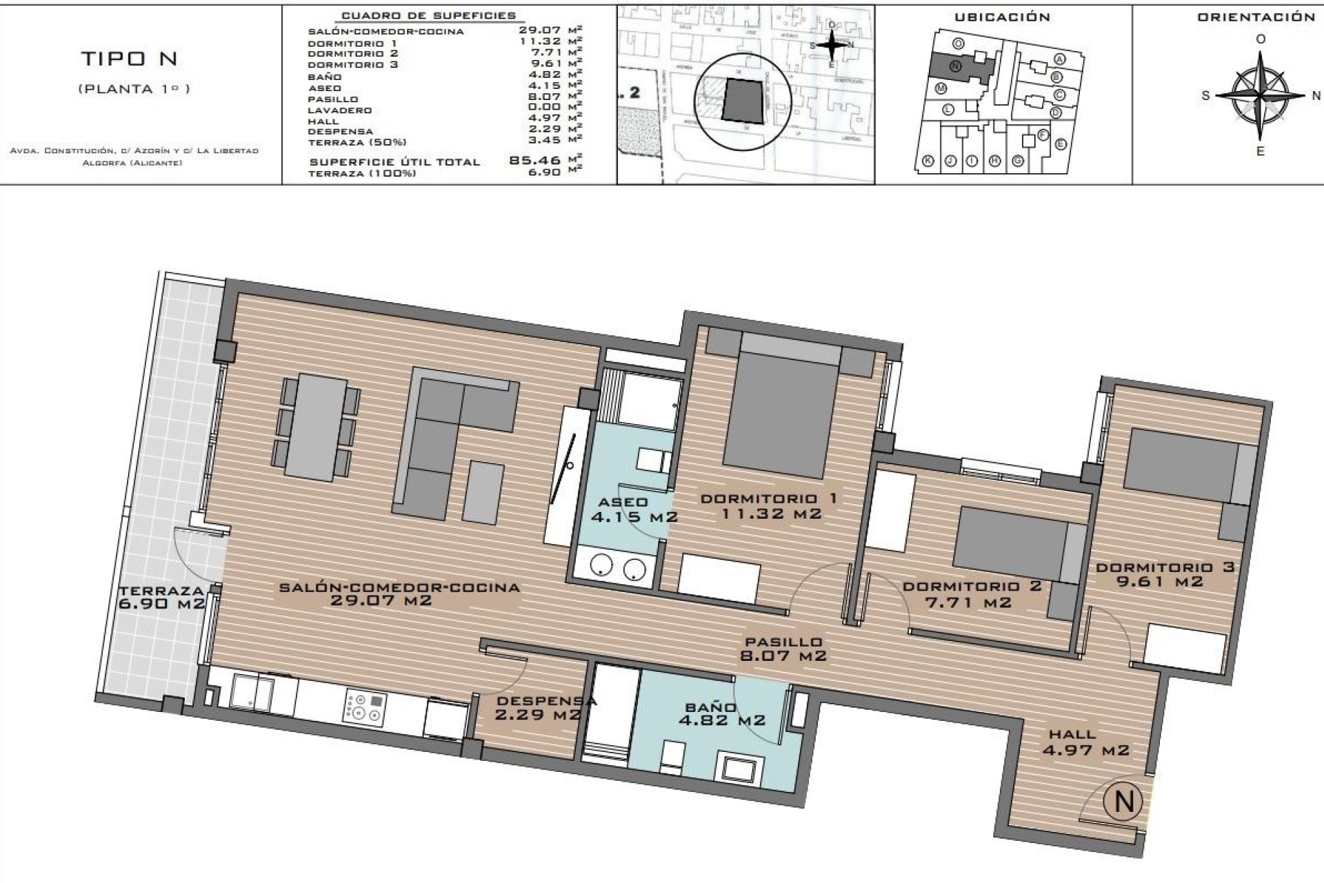 New Build - Apartment - Algorfa - Pueblo