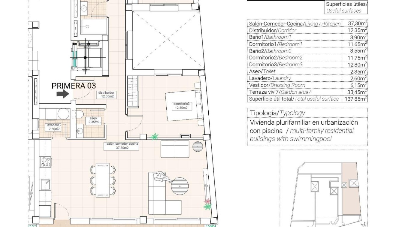 New Build - Apartment - Hondon de las Nieves - Pueblo