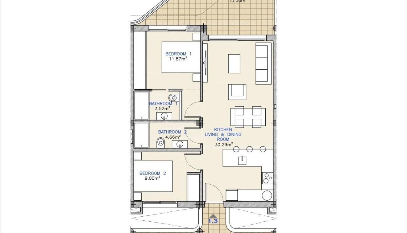 New Build - Apartment - Los Alcázares - Serena Golf