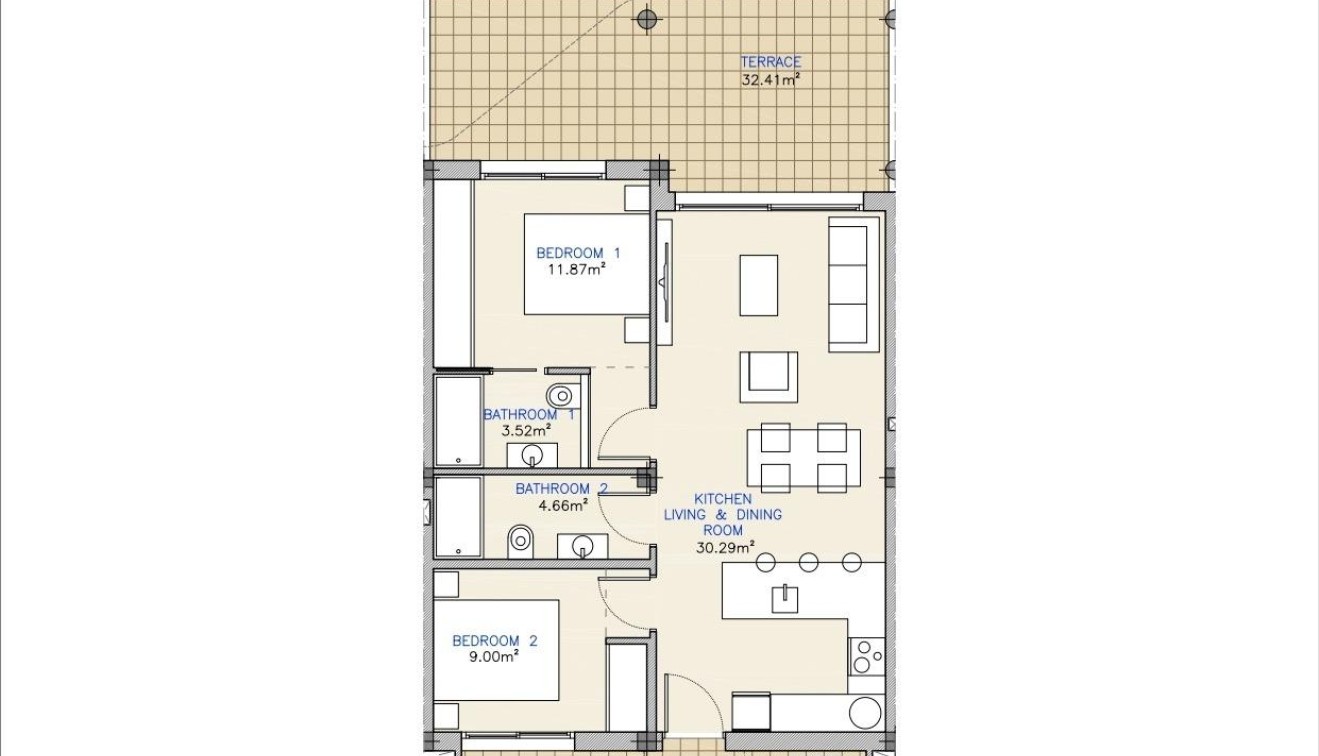 New Build - Apartment - Los Alcázares - Serena Golf