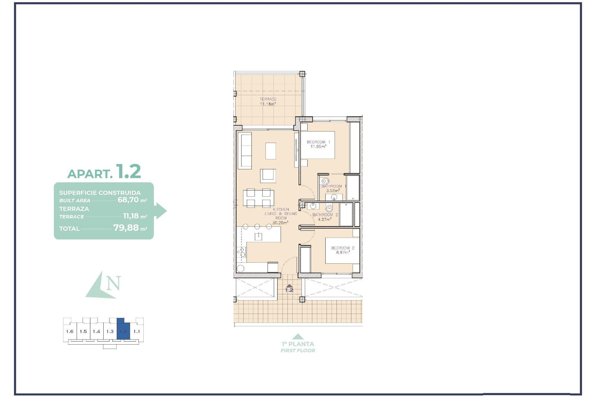 New Build - Apartment - Los Alcázares - Serena Golf