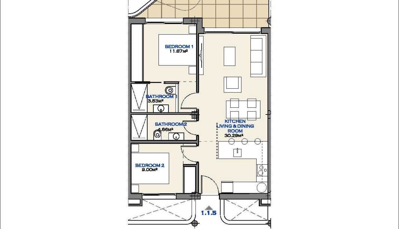 New Build - Apartment - Los Alcázares - Serena Golf