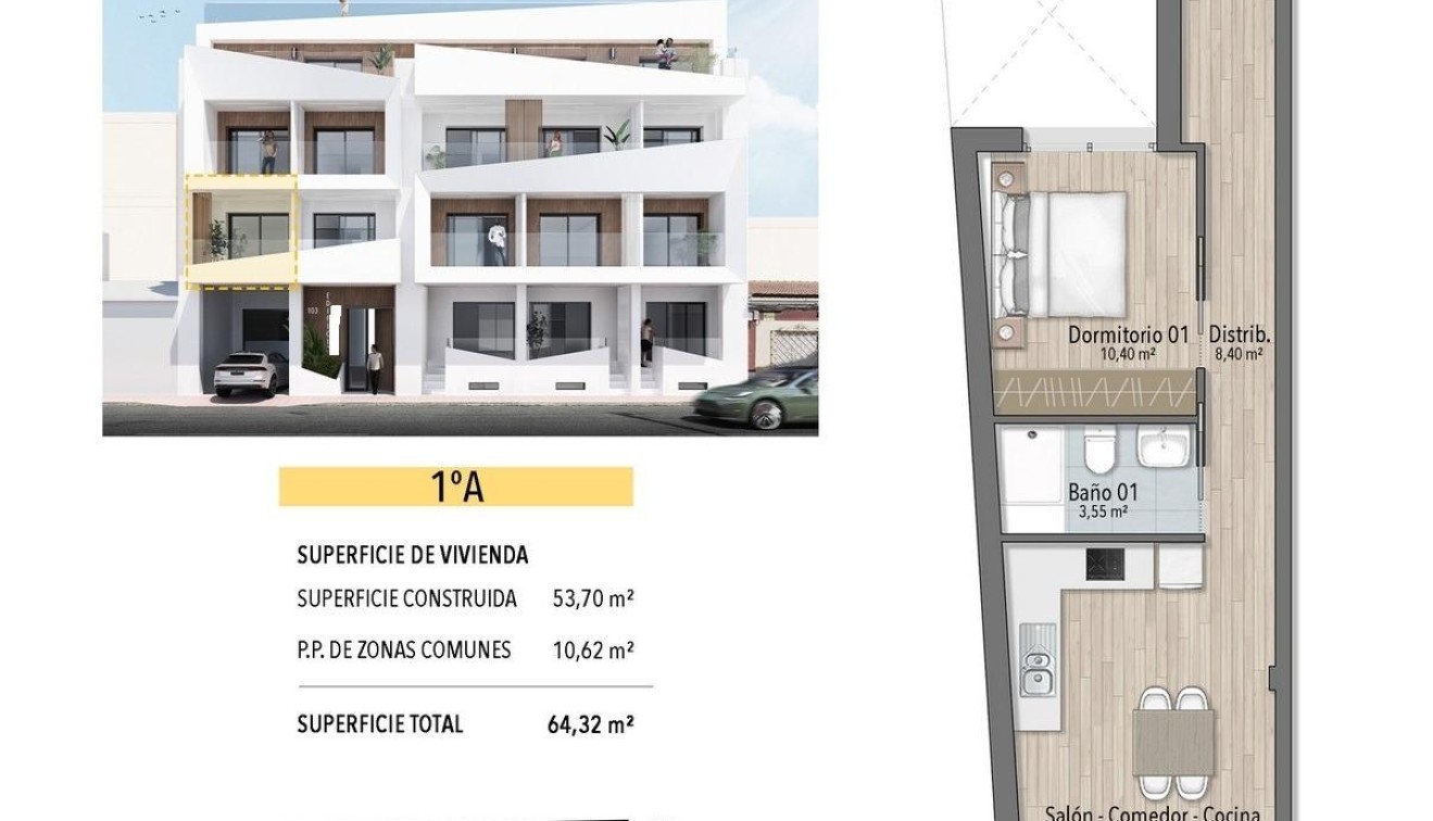 New Build - Apartment - Torrevieja - Playa de El Cura