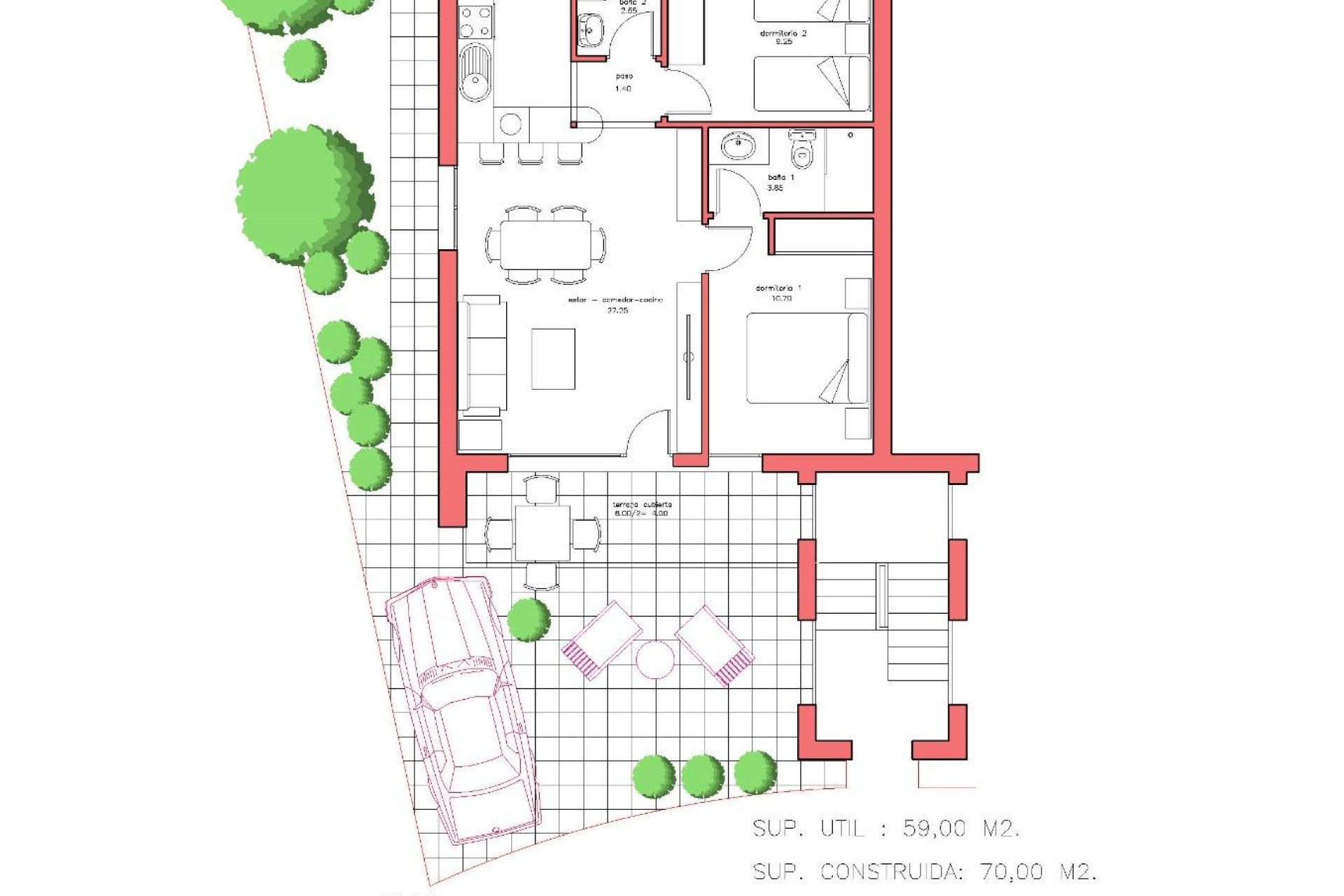 New Build - Bungalow - Fuente Álamo - La Pinilla