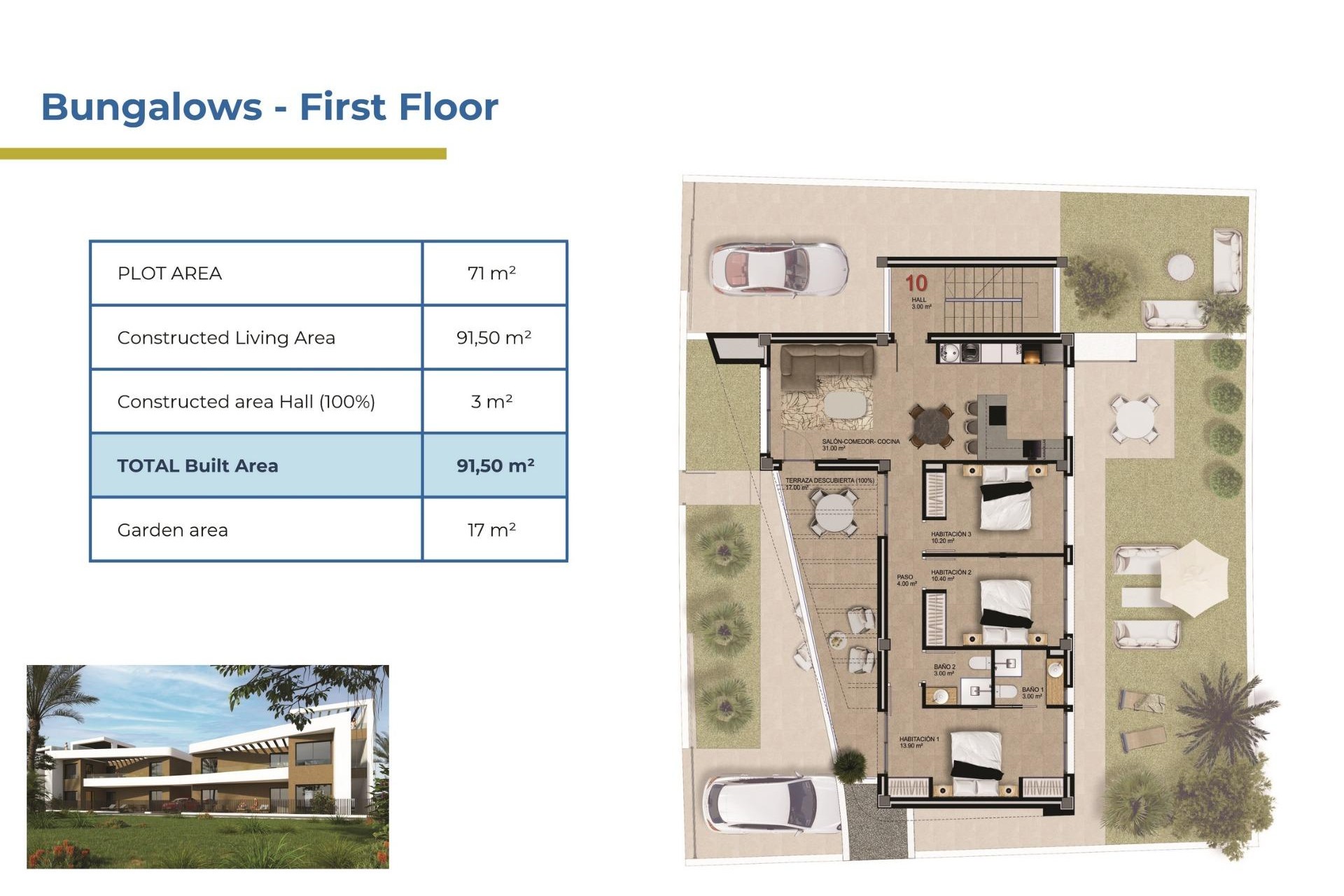 New Build - Bungalow - Orihuela costa - La Ciñuelica