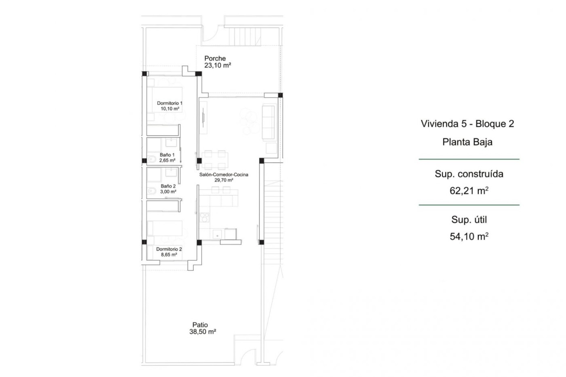 New Build - Bungalow - Orihuela costa - PAU 26