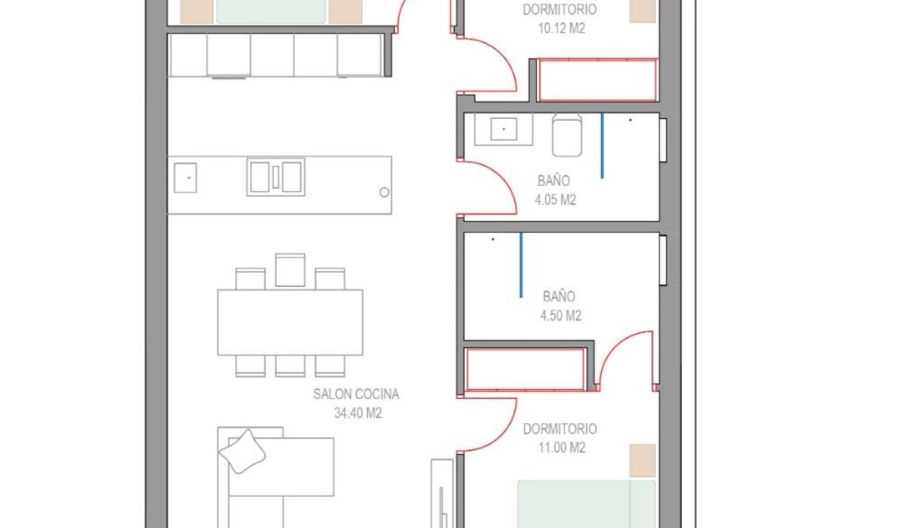 New Build - Bungalow - Pilar de La Horadada - Parque del Mediterraneo