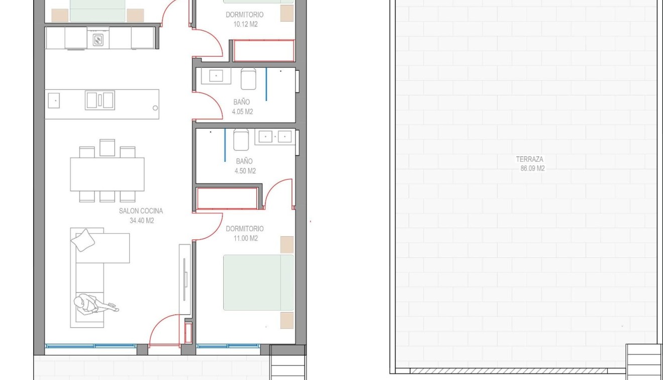 New Build - Bungalow - Pilar de La Horadada - Parque del Mediterraneo