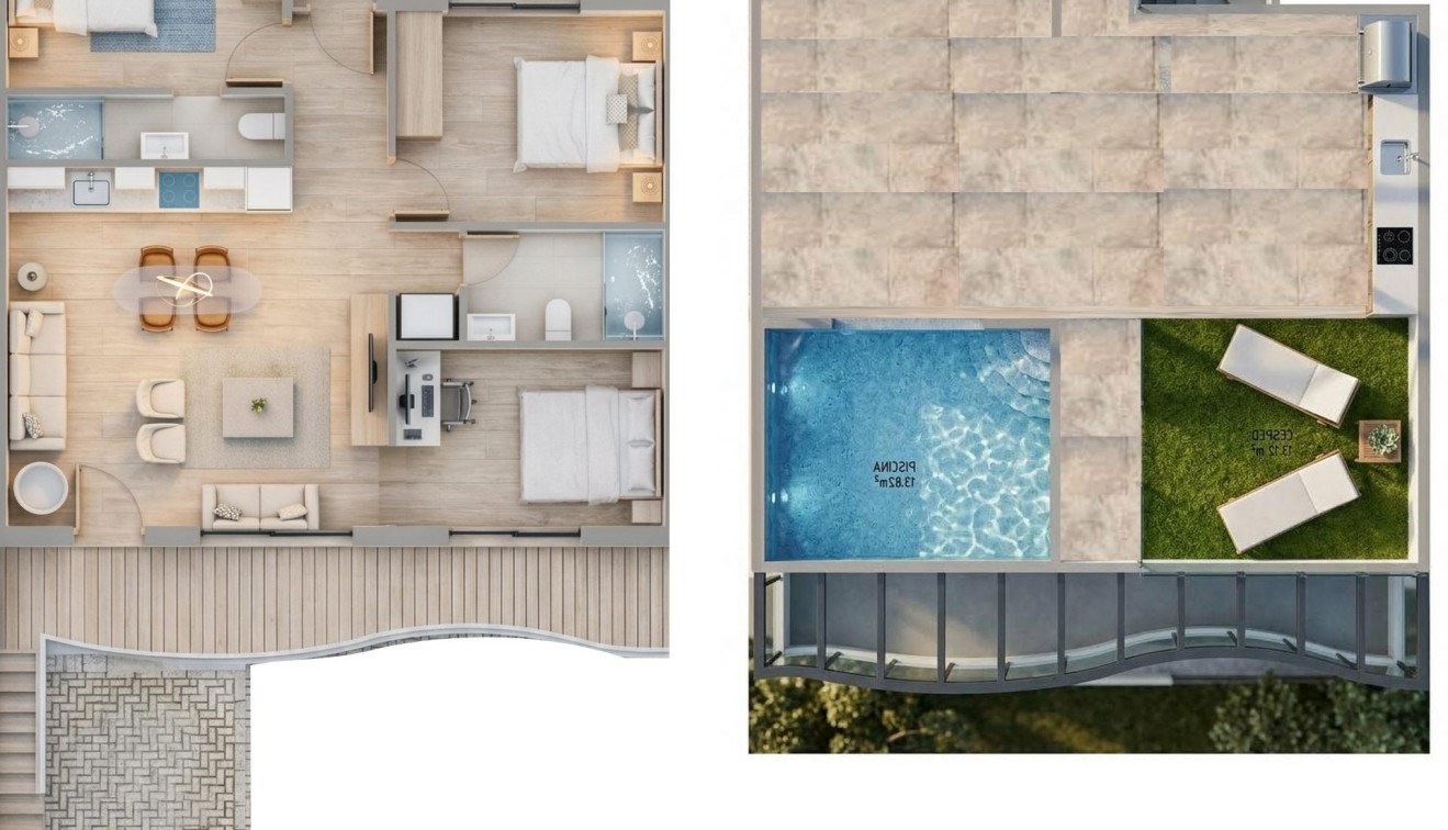 New Build - Bungalow - Pilar de La Horadada - parques de Andromeda