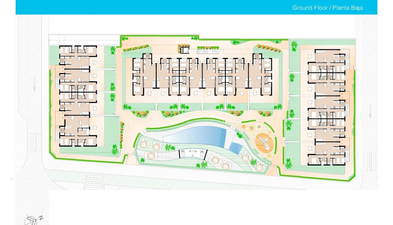 New Build - Bungalow - Pilar de La Horadada - Polideportivo