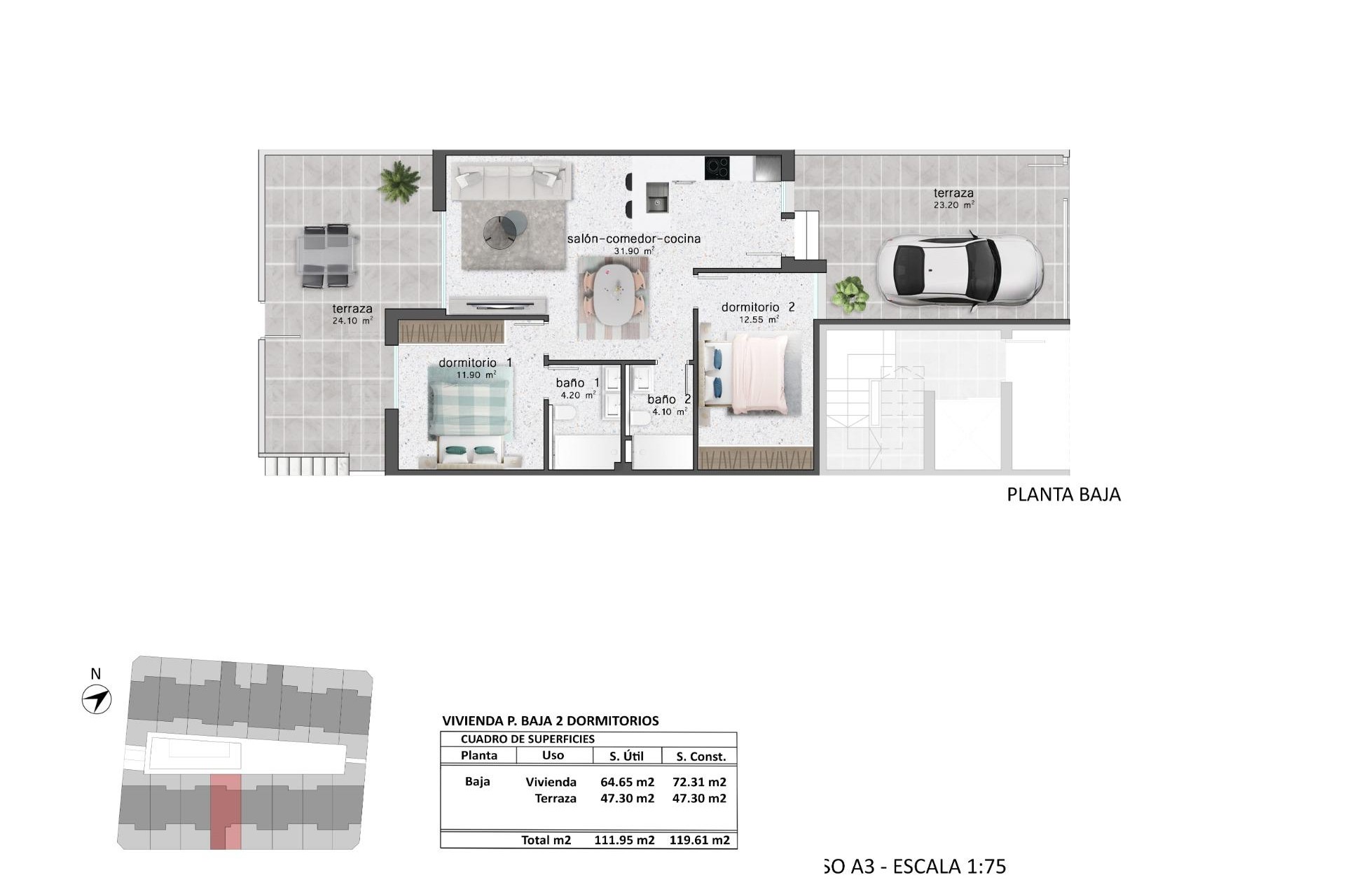 New Build - Bungalow - Pilar de La Horadada - pueblo