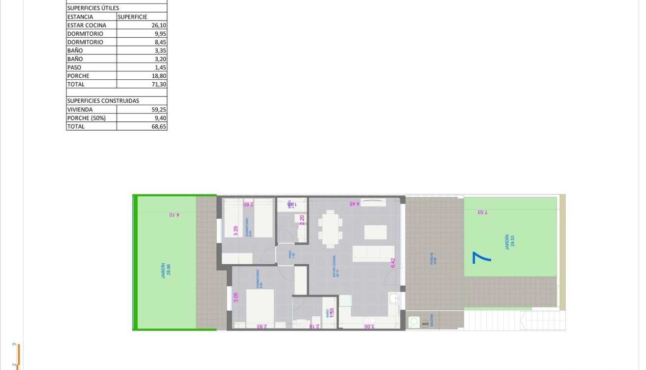 New Build - Bungalow - Pilar de La Horadada - pueblo