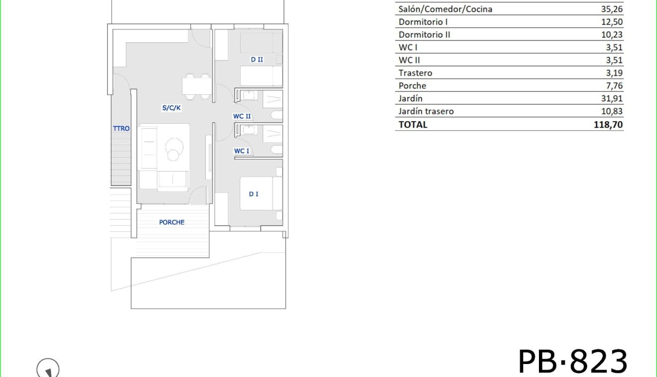 New Build - Bungalow - San Miguel - Pueblo