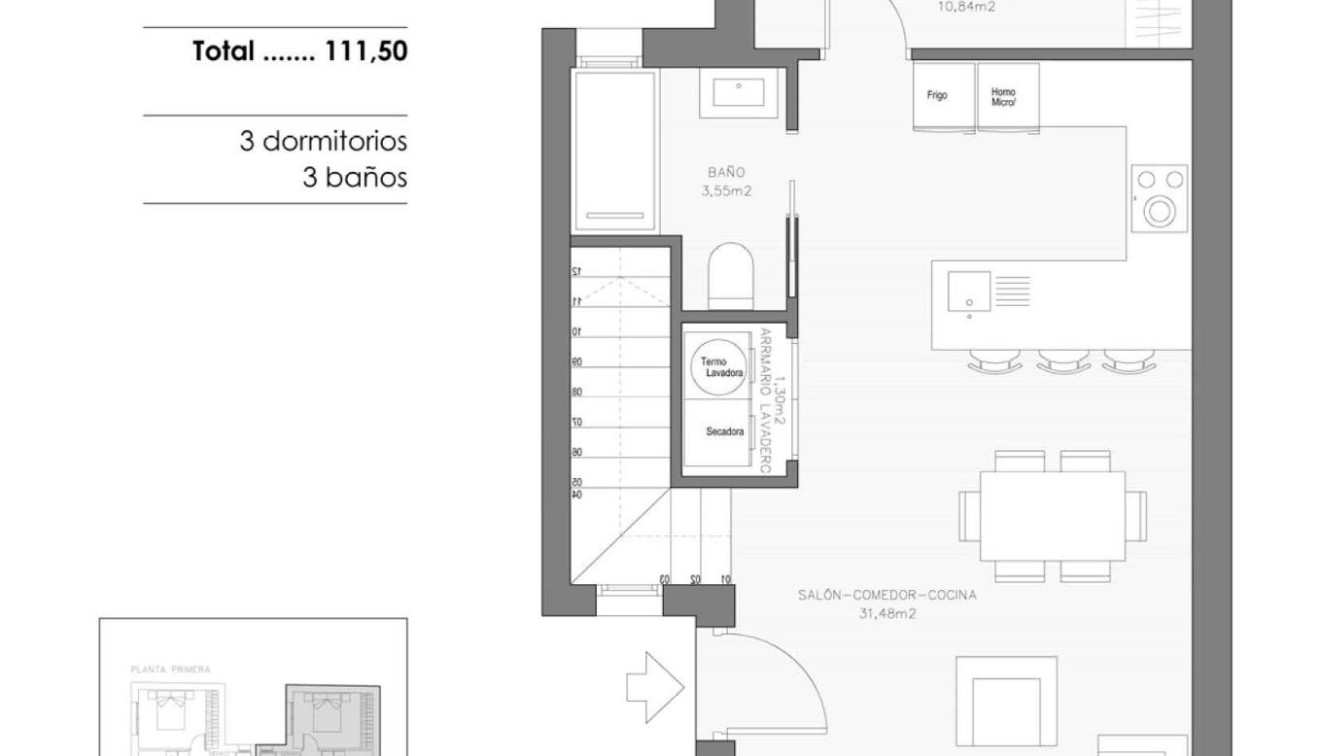 New Build - Penthouse - Benejuzar - pueblo
