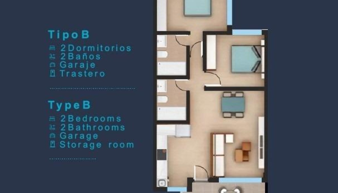 New Build - Top Floor Bungalow - San Pedro del Pinatar - Los Pinos