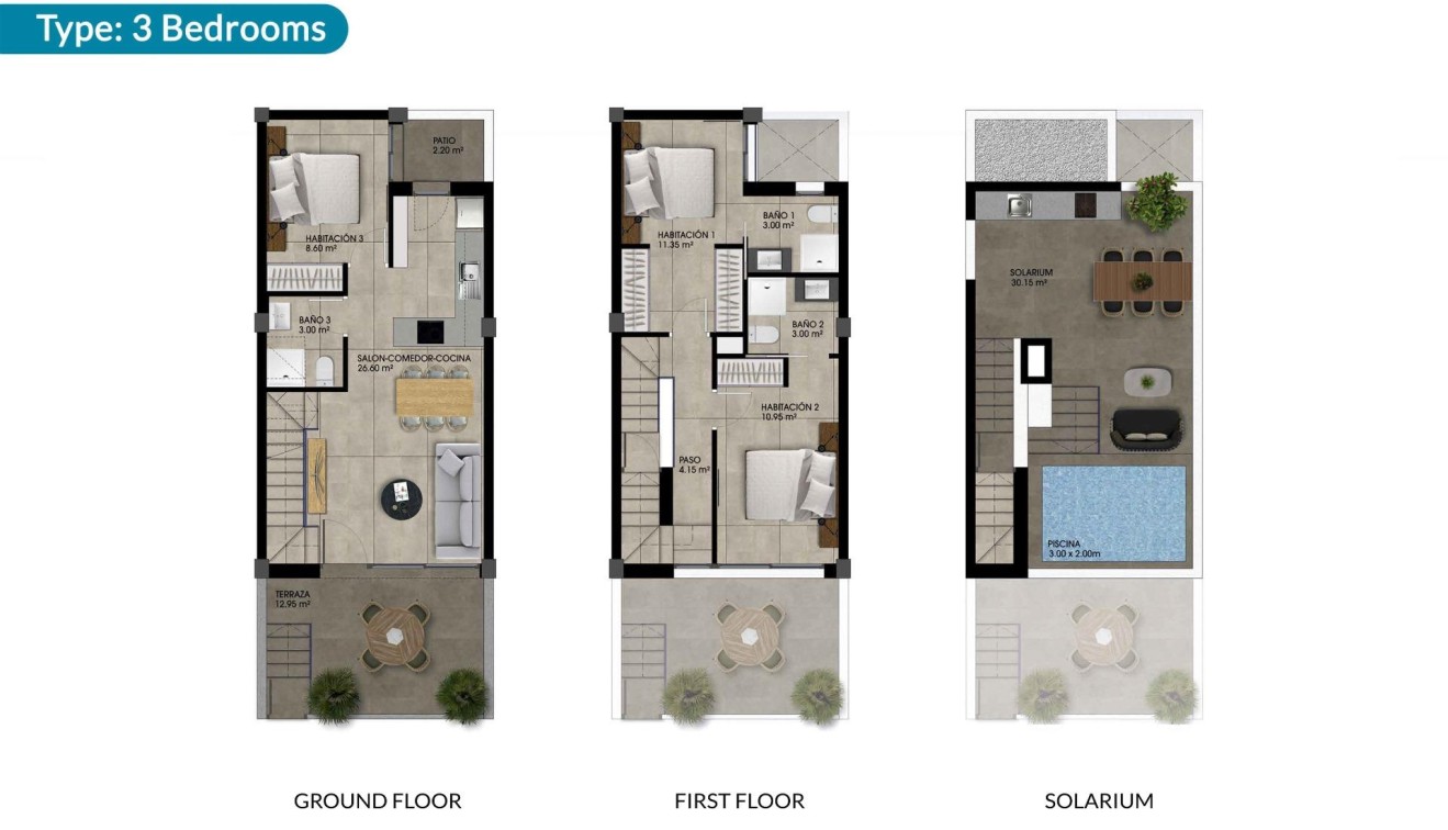 New Build - Town House - Dolores - Sector 2