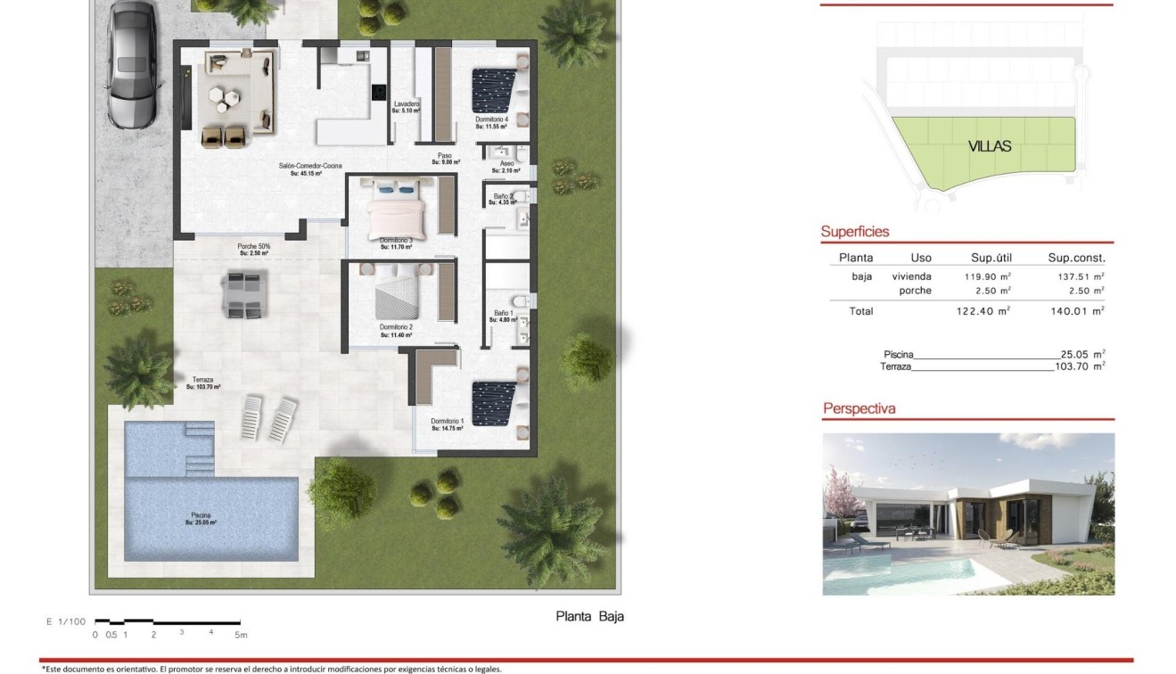 New Build - Villa - BAÑOS Y MENDIGO - Altaona golf and country village