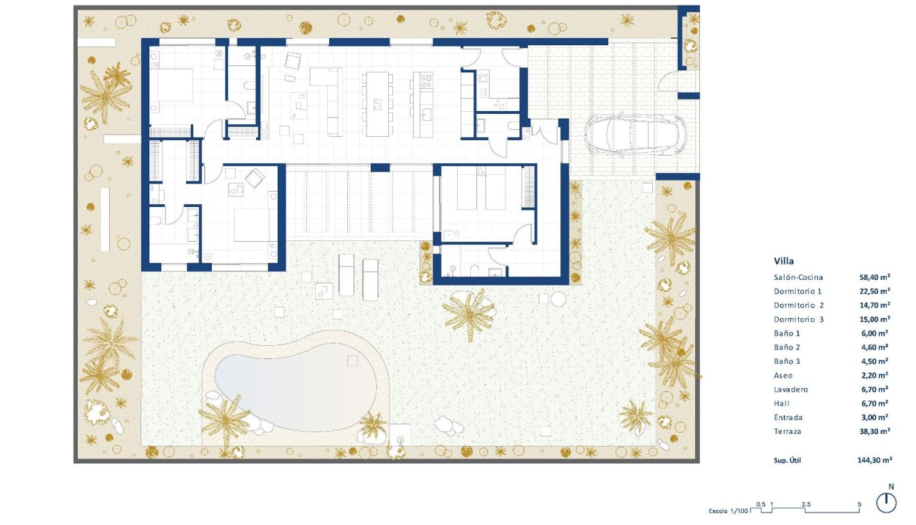 New Build - Villa - BAÑOS Y MENDIGO - Altaona Golf