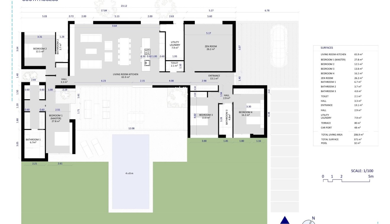 New Build - Villa - BAÑOS Y MENDIGO - Altaona Golf