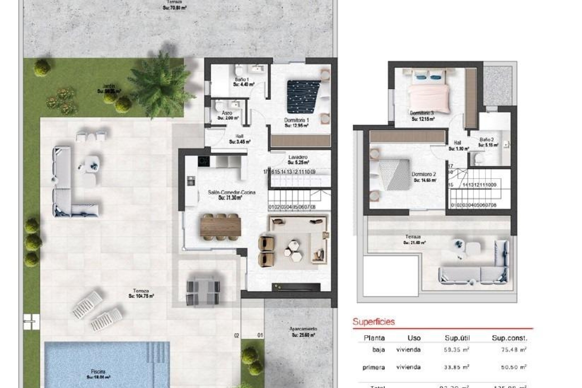 New Build - Villa - BAÑOS Y MENDIGO - Altaona Golf