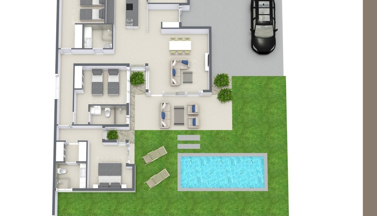 New Build - Villa - BAÑOS Y MENDIGO - Altaona Golf