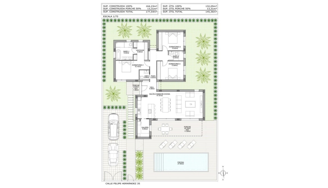 New Build - Villa - Benijófar - Polideportivo