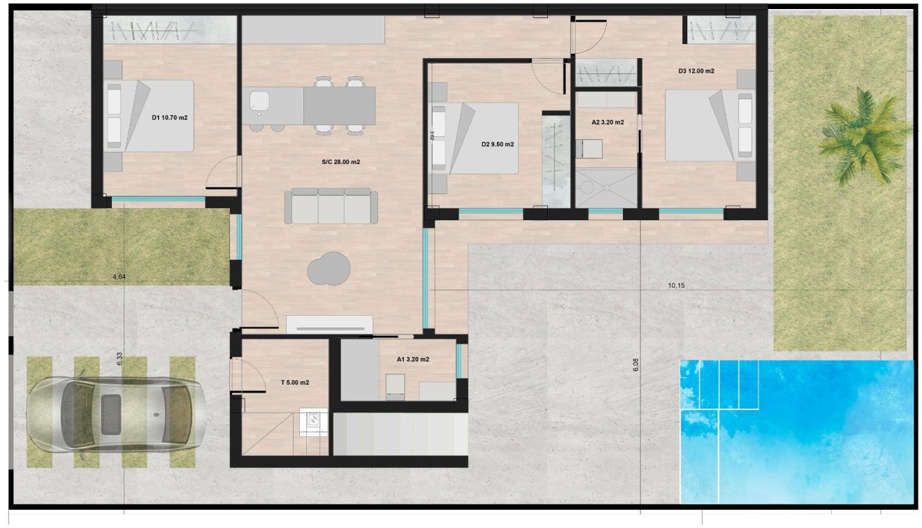 New Build - Villa - Torre Pacheco - Roldán