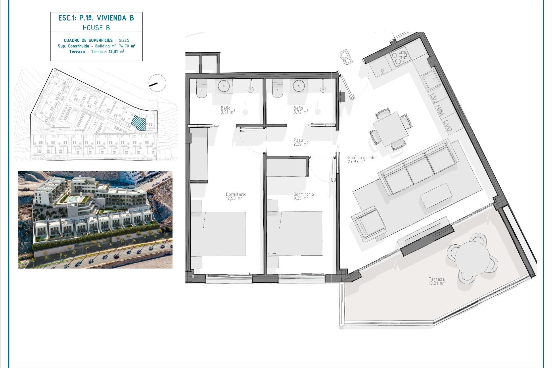 Nieuwbouw - Appartement - Águilas - Playa del Hornillo
