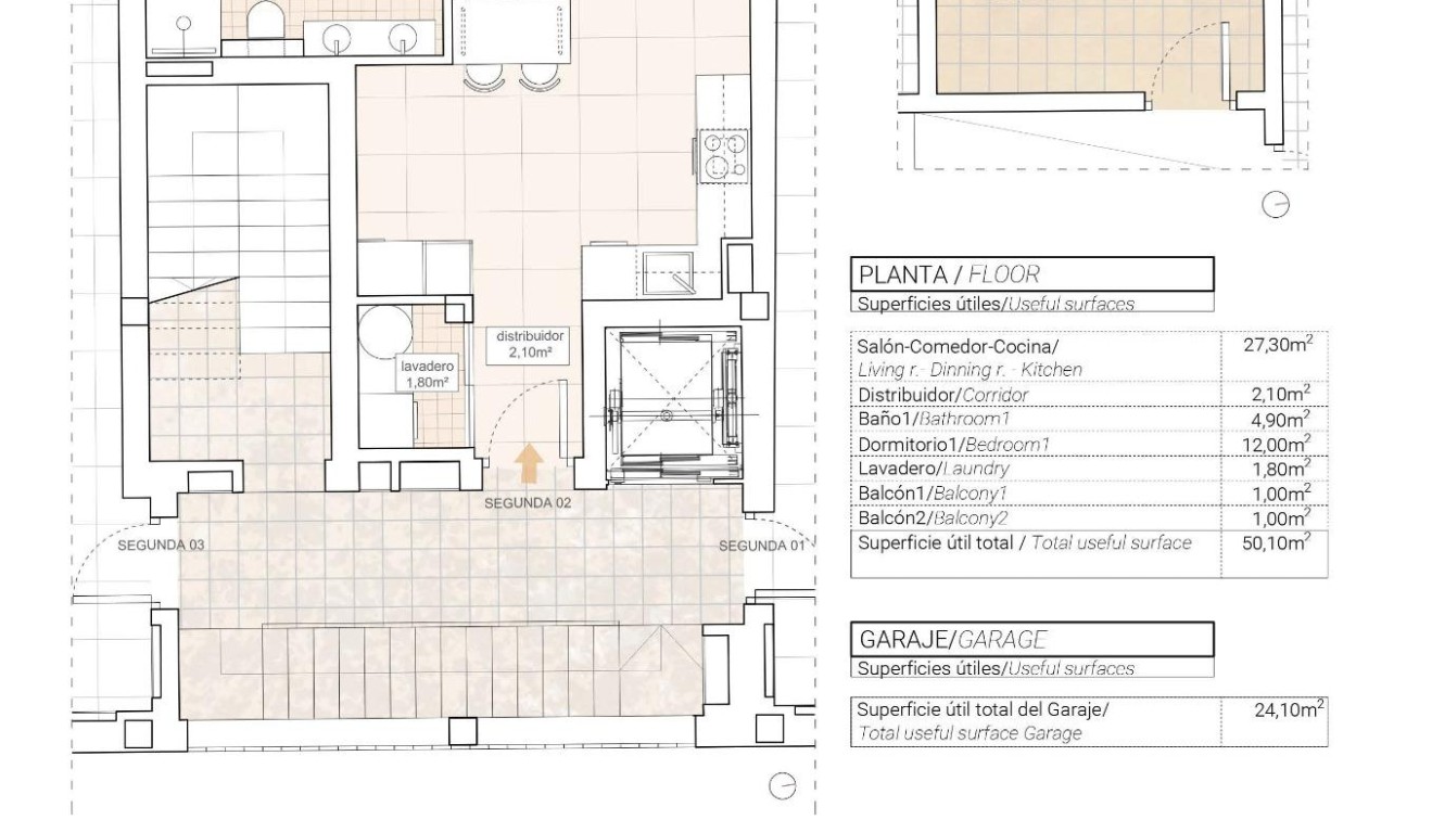 Nieuwbouw - Appartement - Hondon de las Nieves - Pueblo