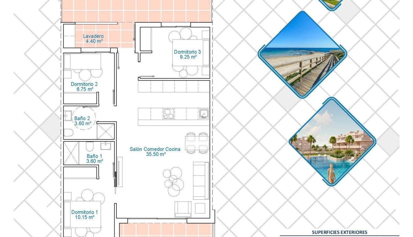 Nieuwbouw - Appartement - Pilar de La Horadada - Lo Monte