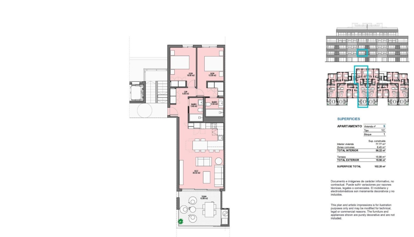 Nieuwbouw - Appartement - Torre Pacheco - Santa Rosalia Lake And Life Resort
