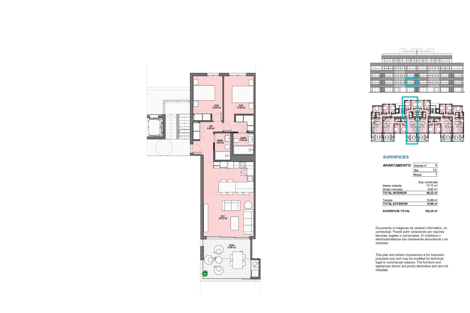 Nieuwbouw - Appartement - Torre Pacheco - Santa Rosalia Lake And Life Resort