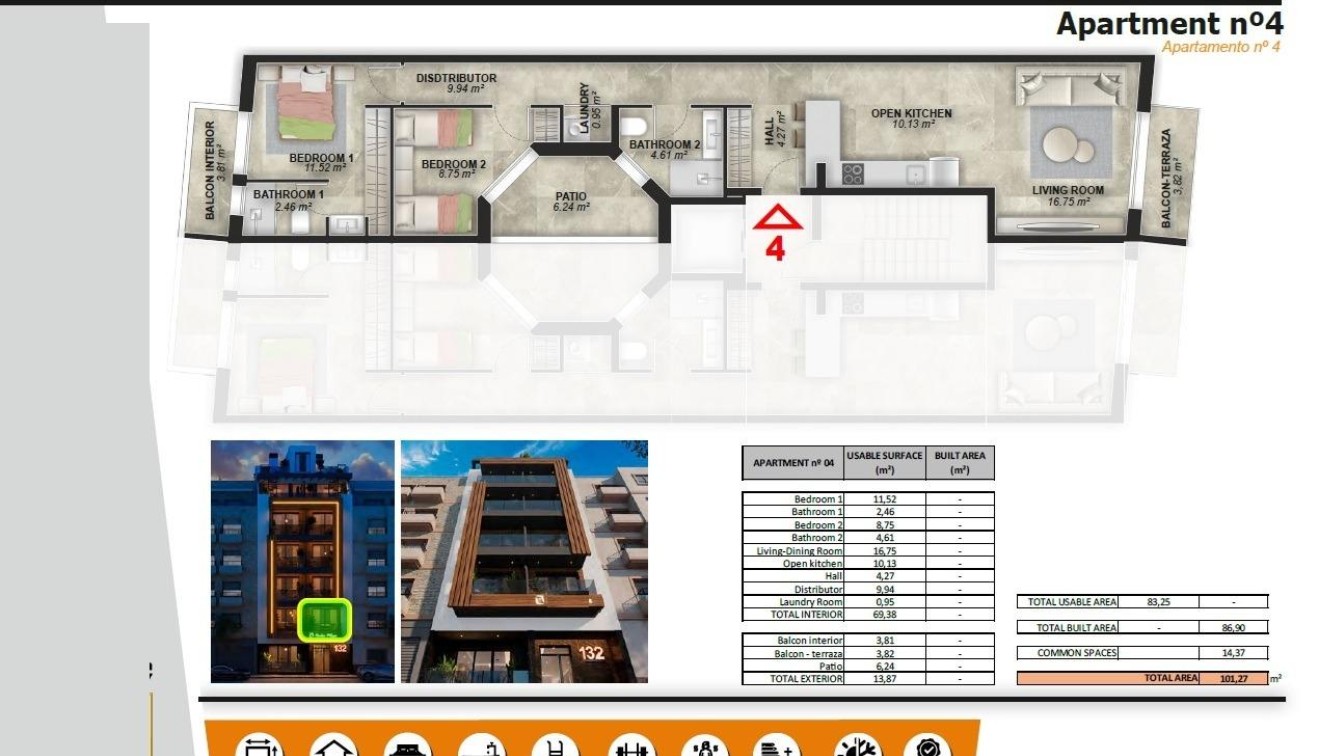 Nieuwbouw - Appartement - Torrevieja - Playa de El Cura