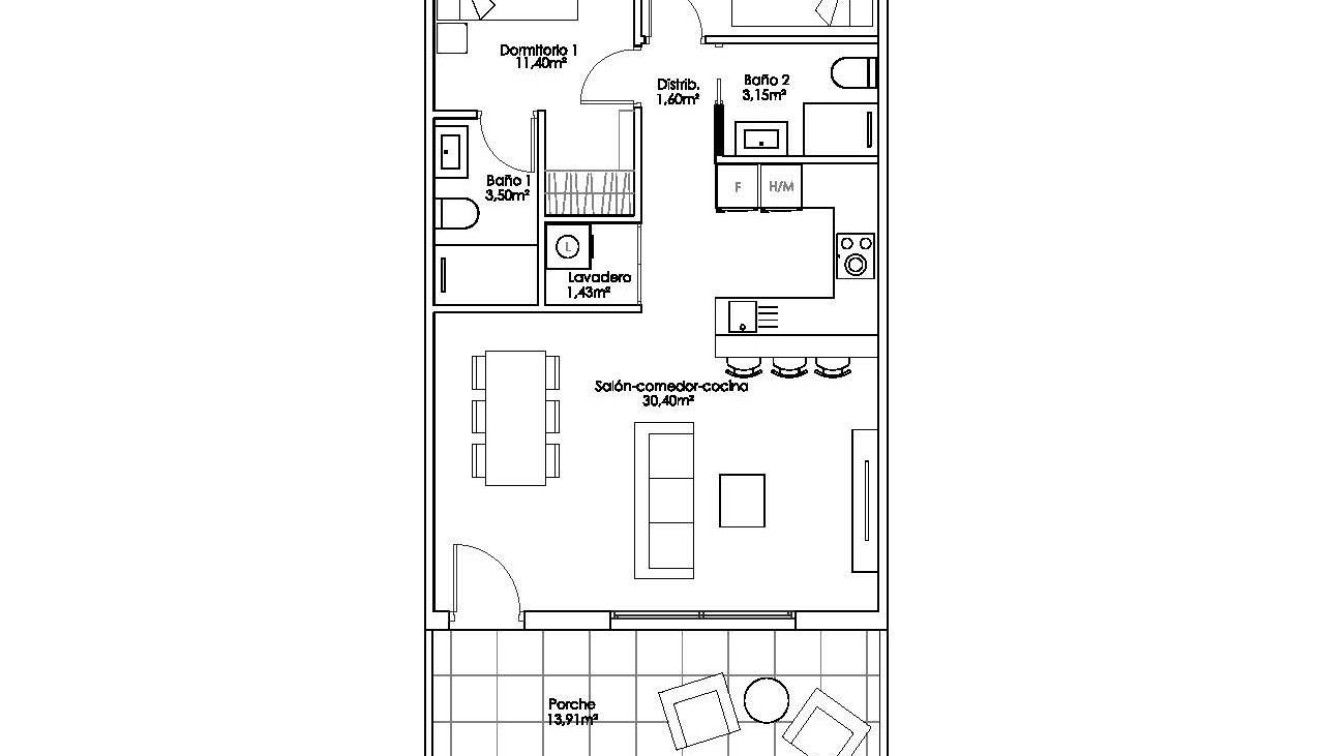 Nieuwbouw - Bungalow - Pilar de La Horadada - Parque Ramon eugenio Escudero