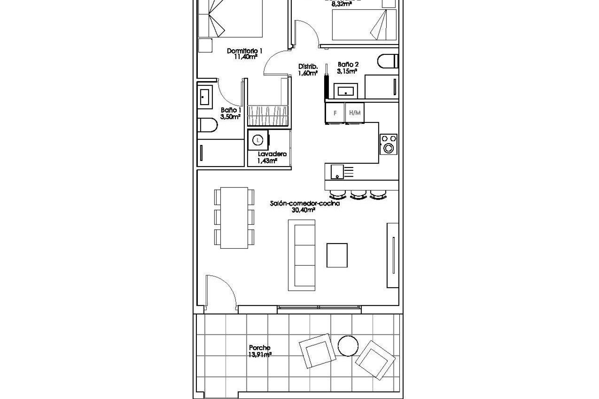 Nieuwbouw - Bungalow - Pilar de La Horadada - Parque Ramon eugenio Escudero