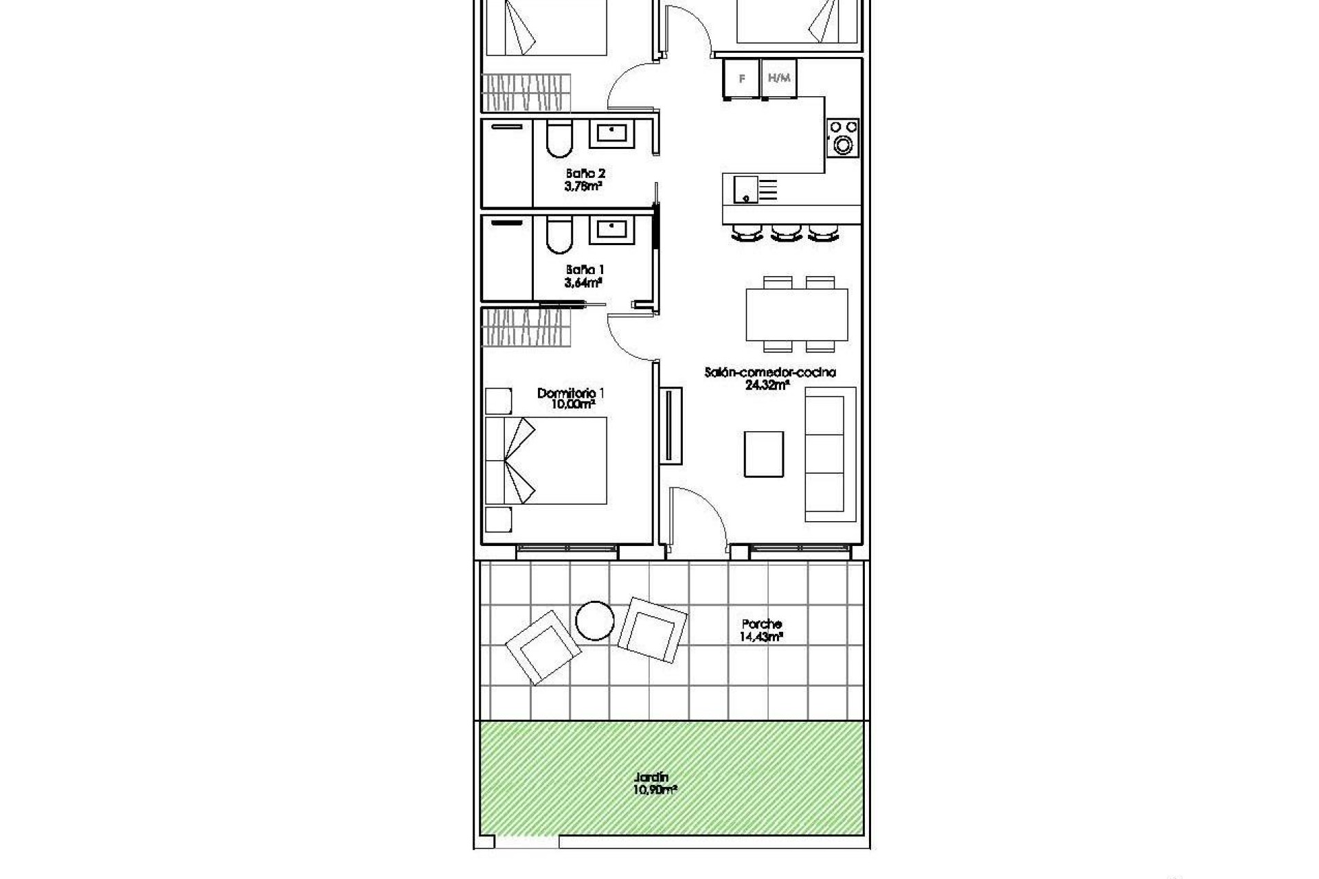 Nieuwbouw - Bungalow - Pilar de La Horadada - Parque Ramon eugenio Escudero