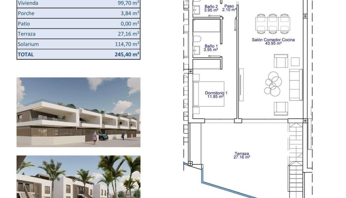 Nieuwbouw - Bungalow - Pilar de La Horadada - pueblo
