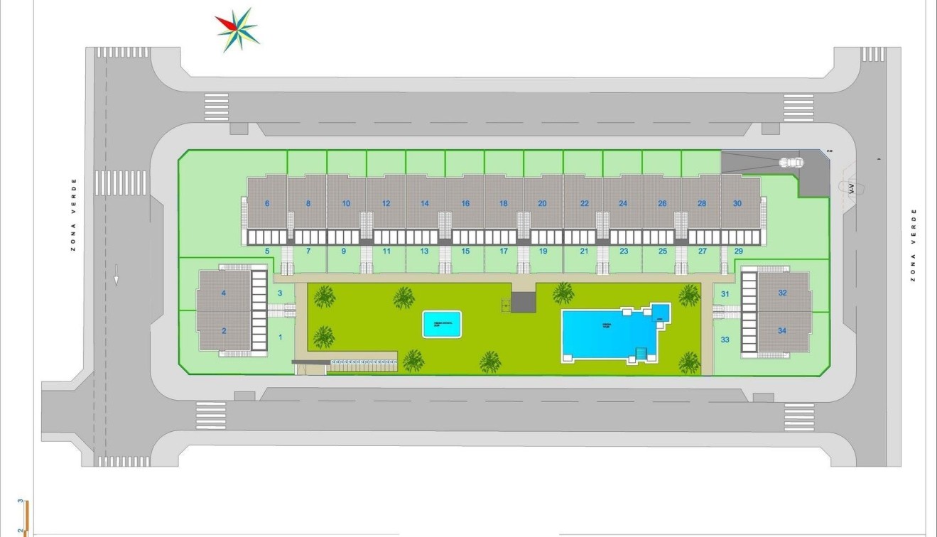 Nieuwbouw - Bungalow - Pilar de La Horadada - pueblo