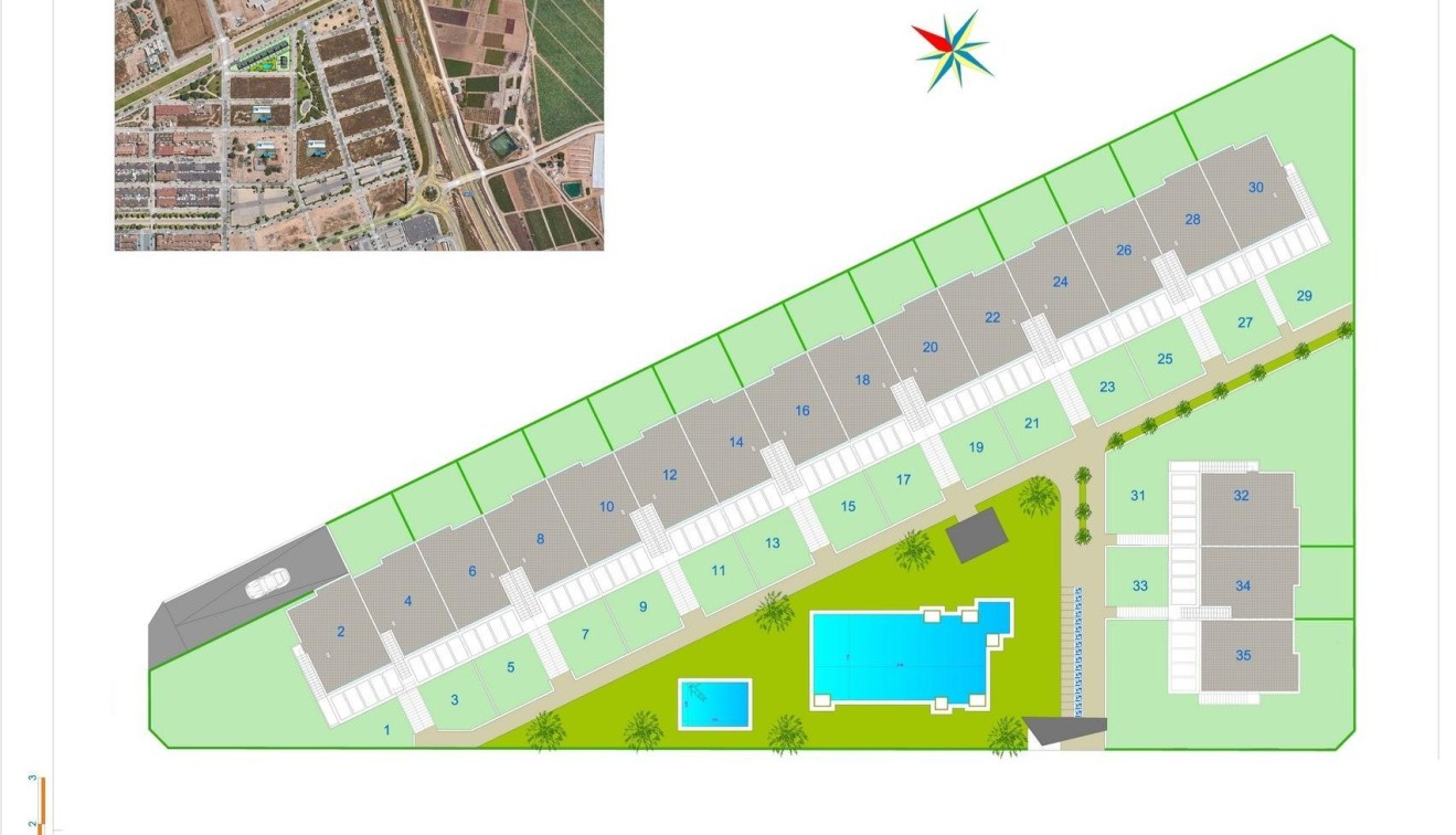 Nieuwbouw - Bungalow - Pilar de La Horadada - pueblo
