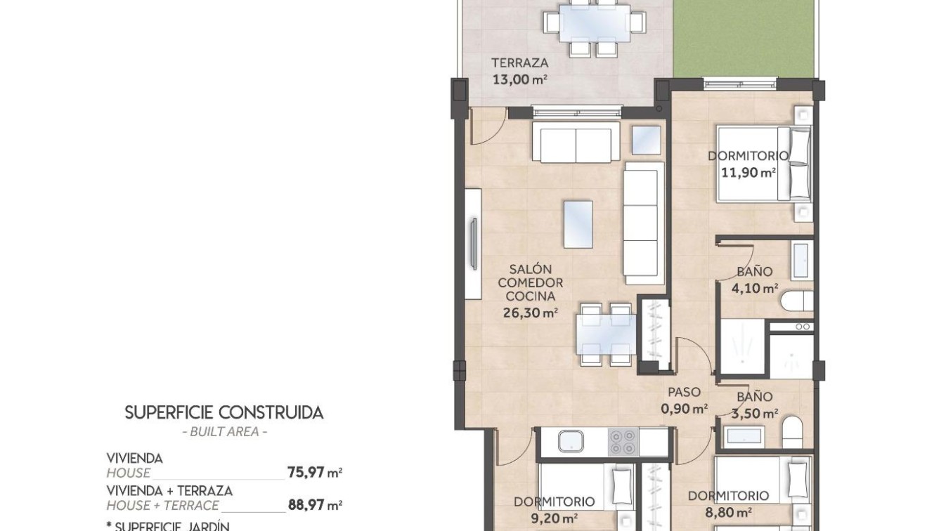 Nieuwbouw - Bungalow - San Miguel - La Cañada