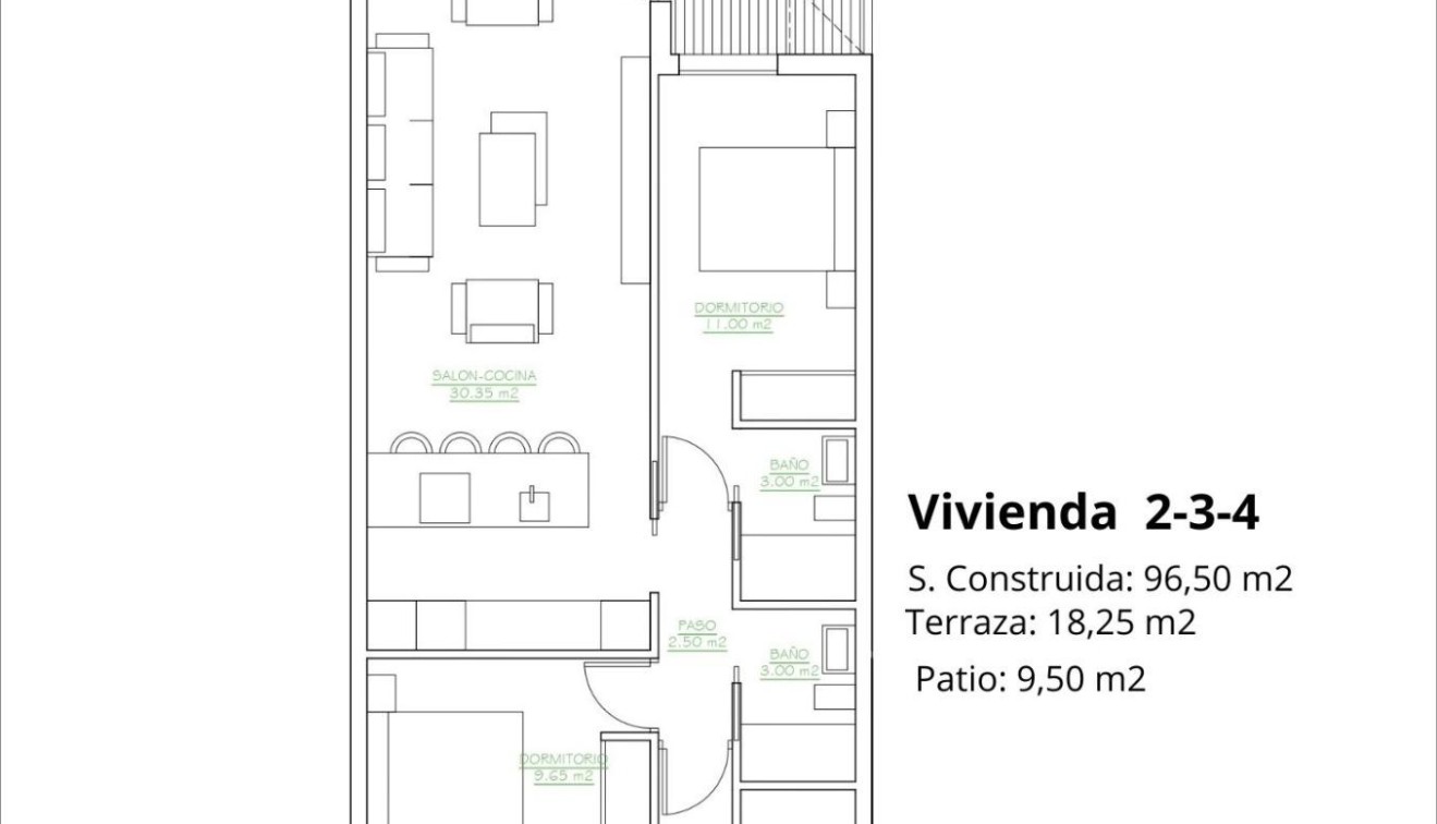 Nieuwbouw - Bungalow - San Pedro del Pinatar - Los antolinos