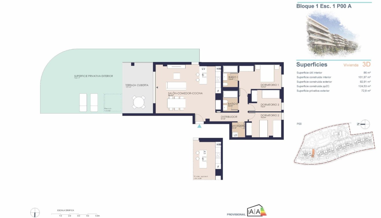 Nieuwbouw - Ground floor apartment - Denia - Playa de La Almadraba