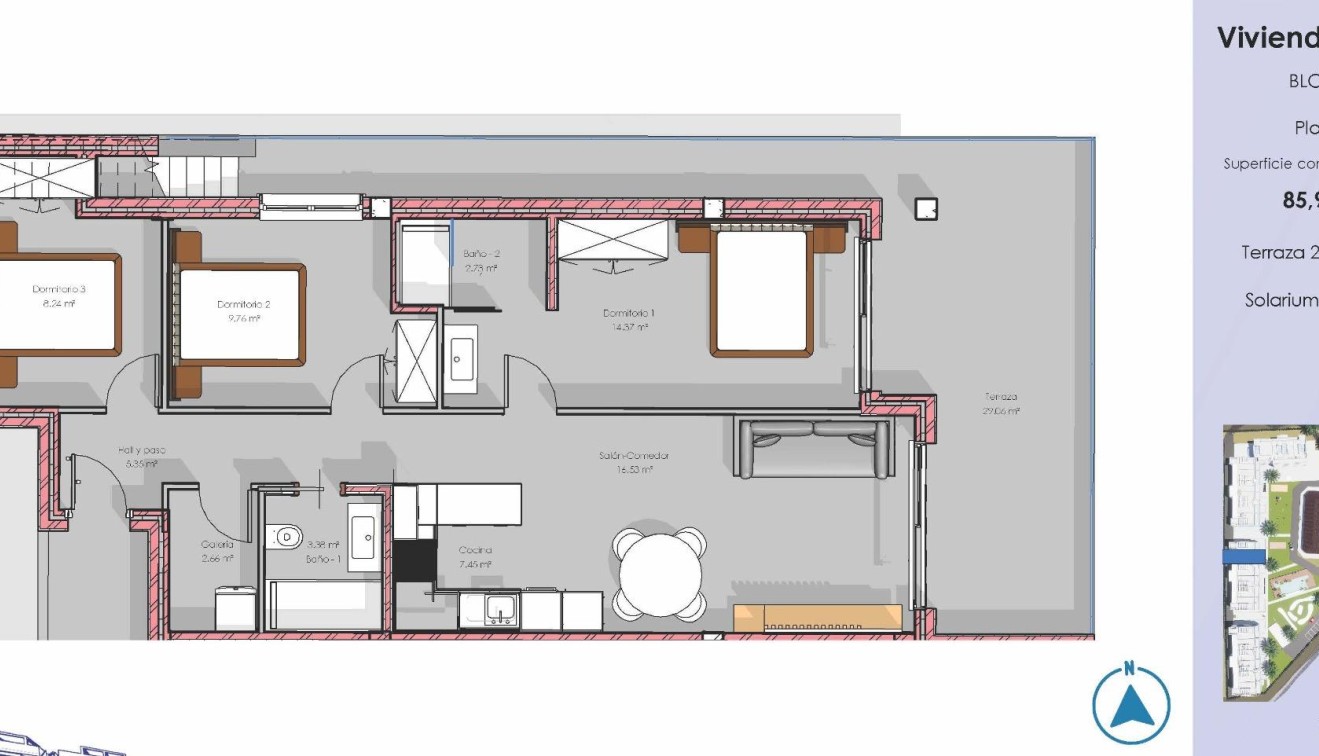 Nieuwbouw - Penthouse - Guardamar del Segura - El Raso
