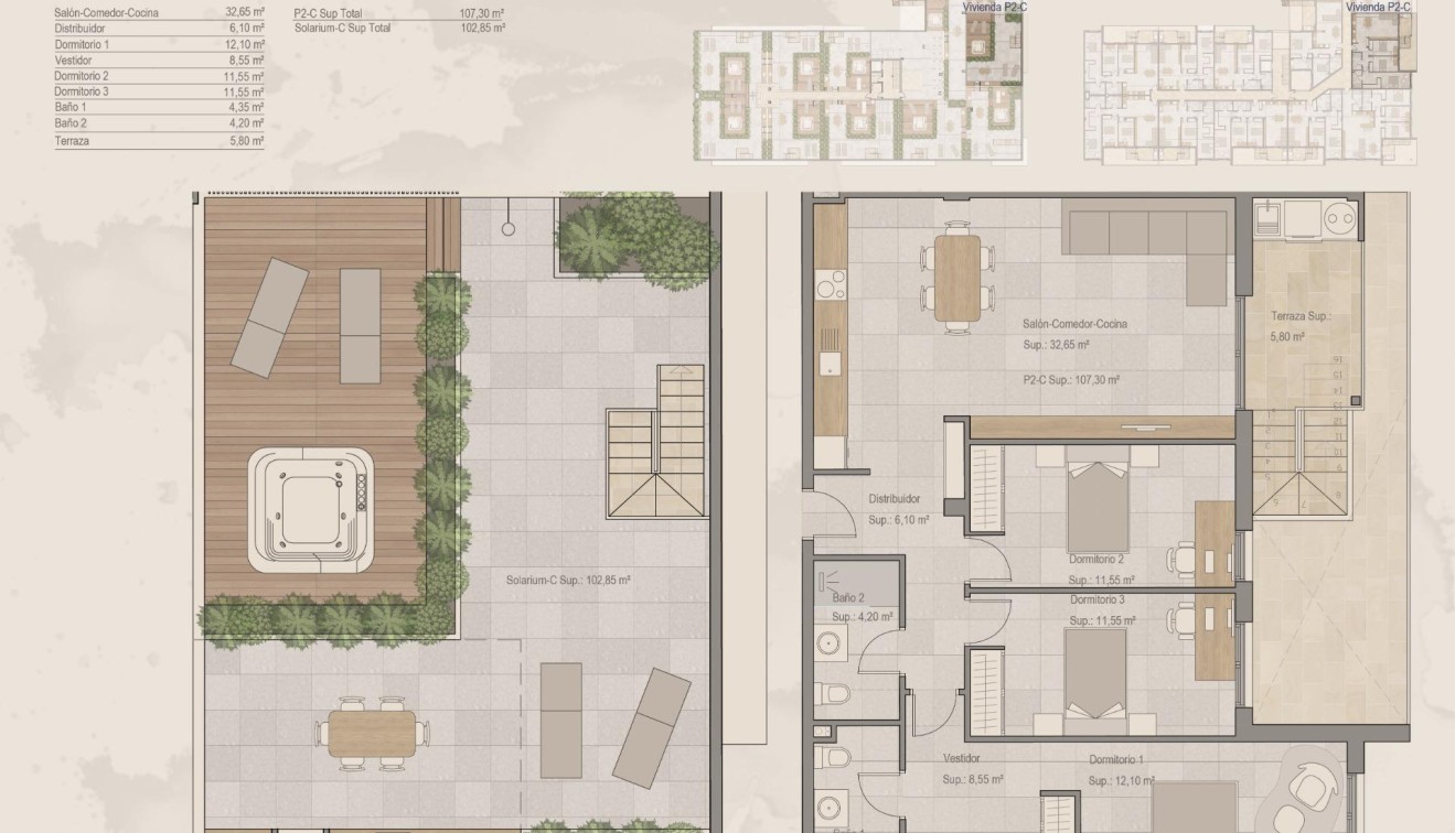 Nieuwbouw - Penthouse - Torre Pacheco - Centro