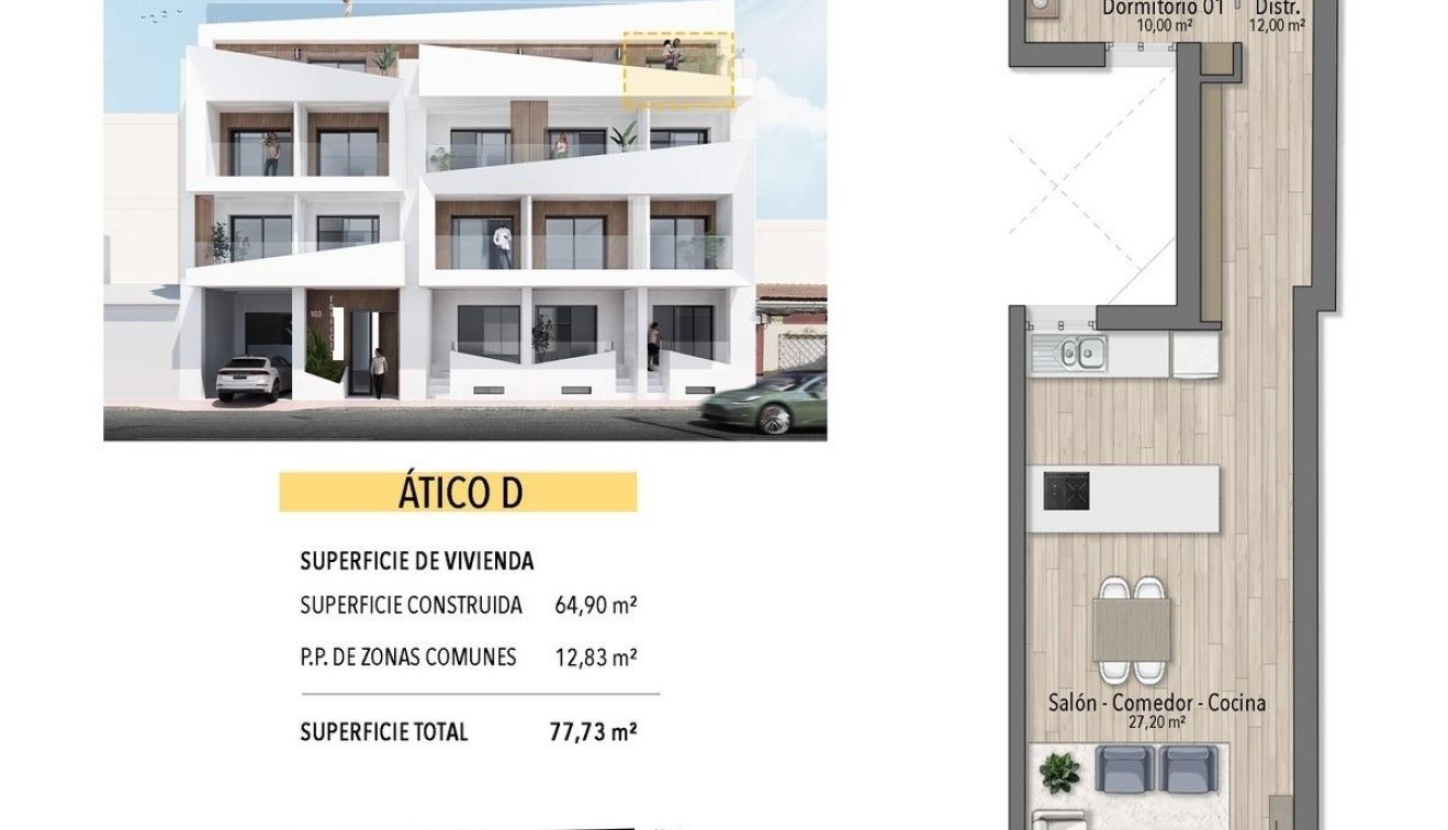 Nieuwbouw - Penthouse - Torrevieja - Playa de El Cura