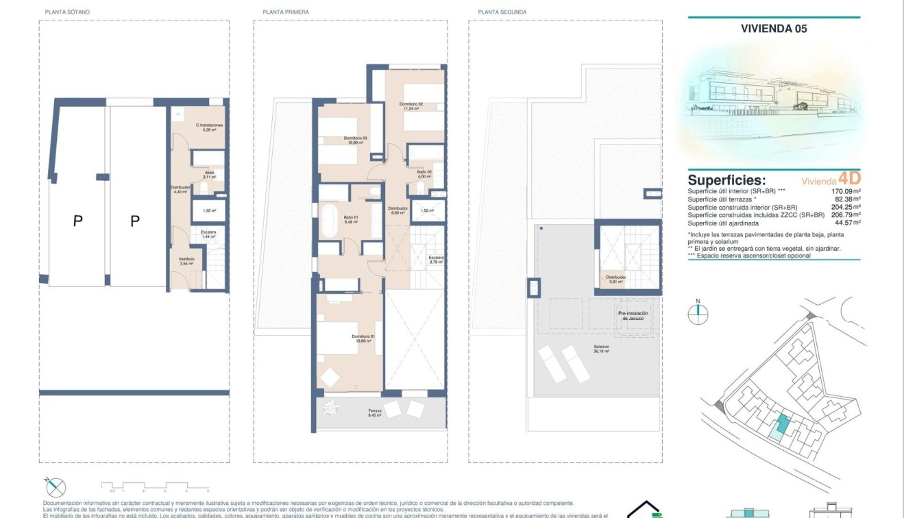 Nieuwbouw - Town House - San Juan Playa - Cabo De Las Huertas