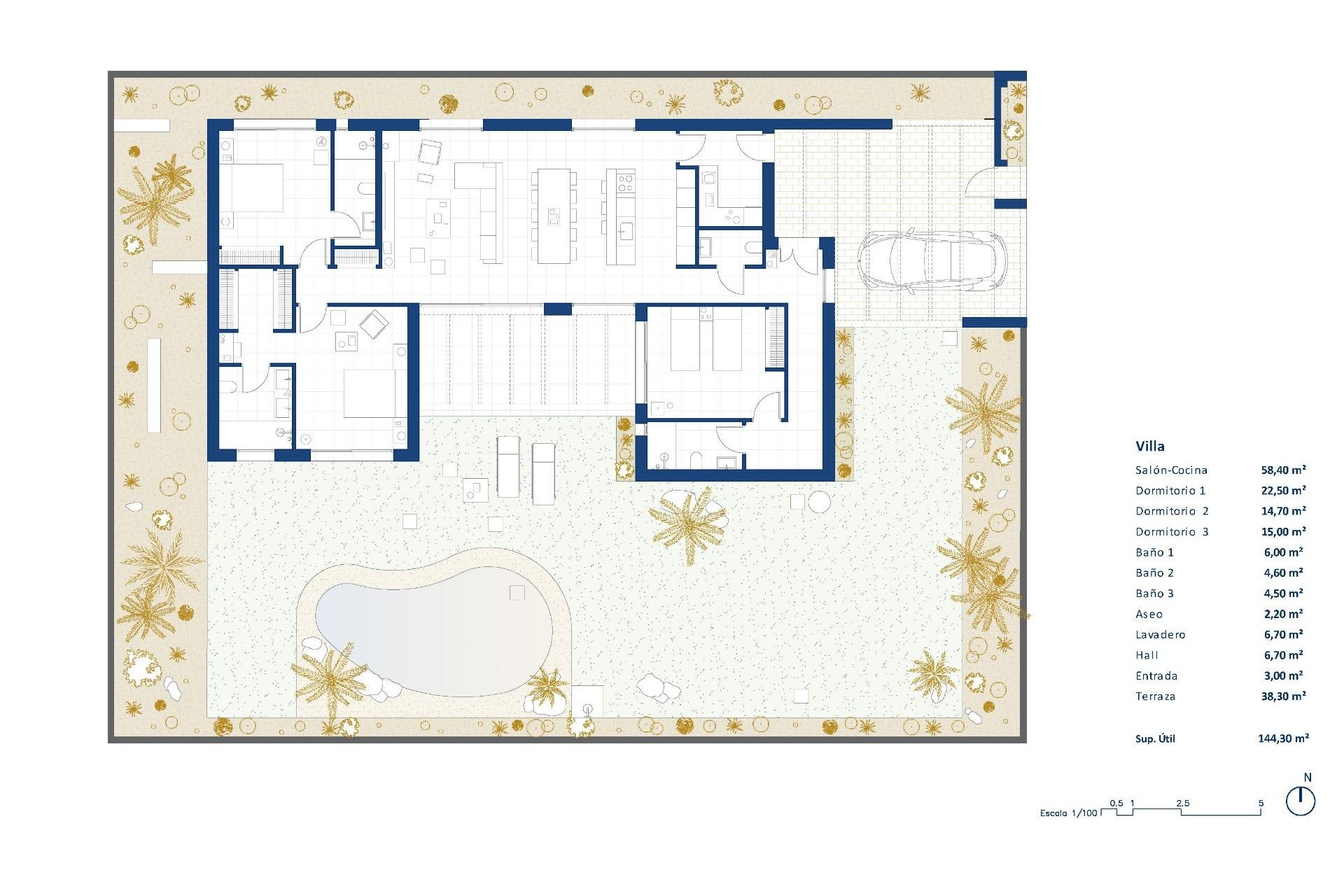 Nieuwbouw - Villa - BAÑOS Y MENDIGO - Altaona Golf