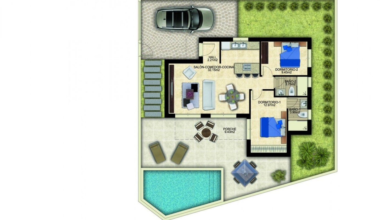 Nieuwbouw - Villa - Benijófar - Polideportivo