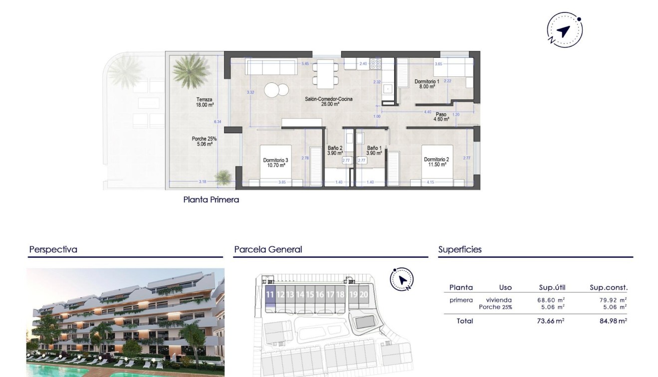 Nouvelle construction - Apartment - San Javier - Santiago de la Ribera