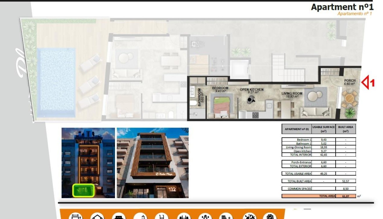 Nouvelle construction - Apartment - Torrevieja - Playa de El Cura